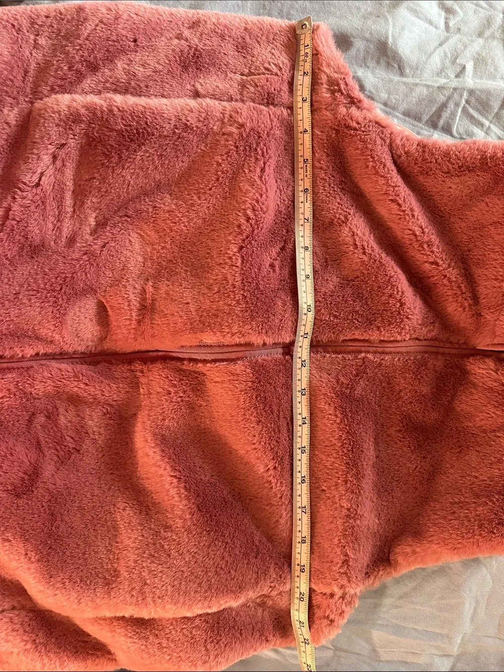 Womens Plush Fleece Vest - Dusty Rose